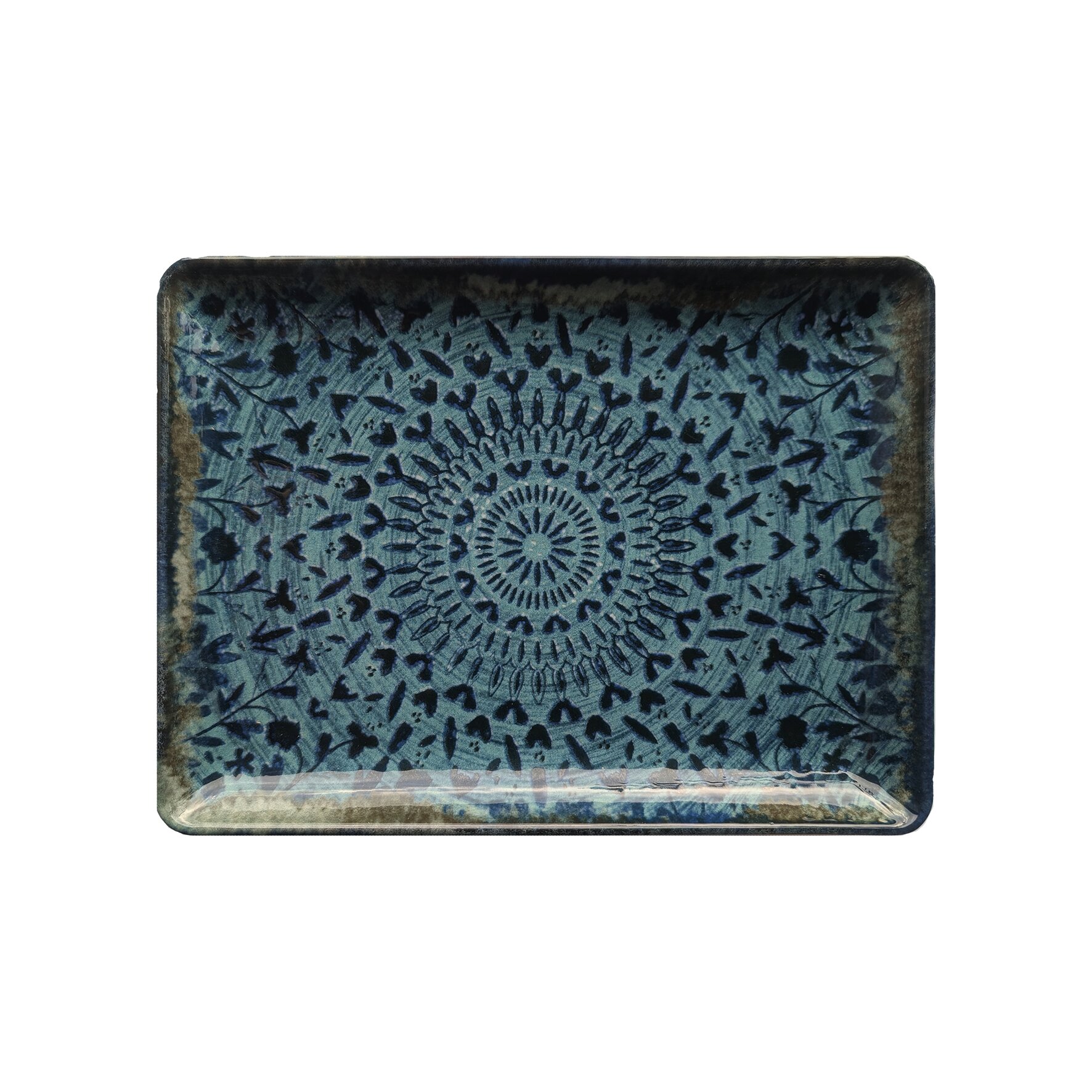Platte rechteckig 235 x 175 mm indigo Mirage