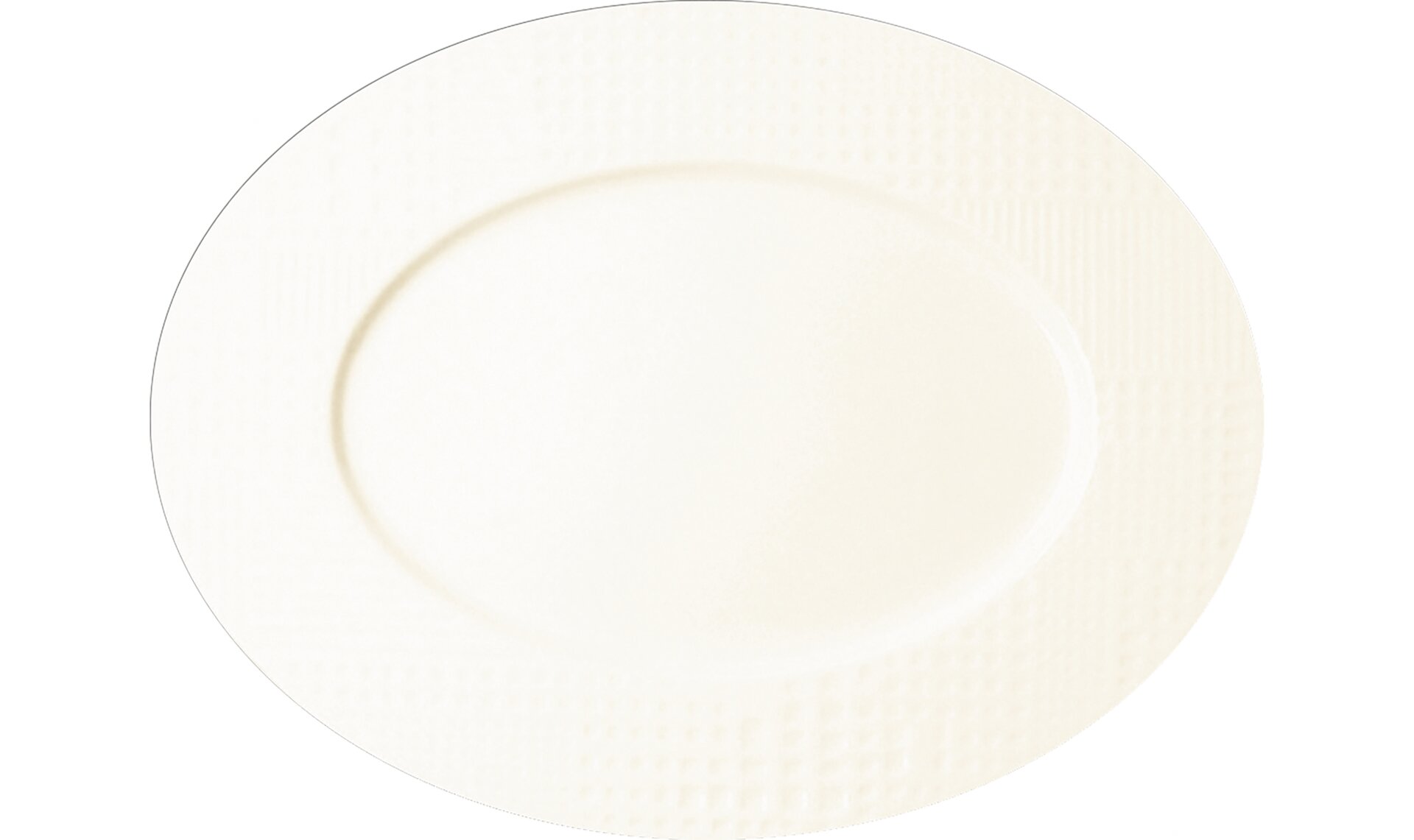 Platte oval 340 mm crème