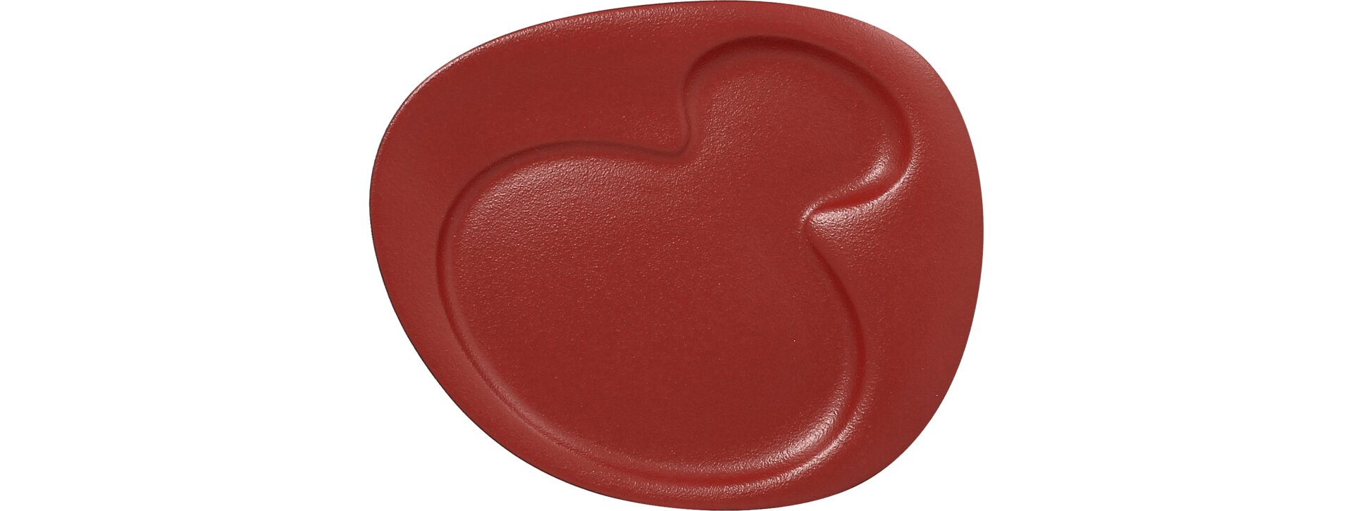 Teller mit 2 Vertiefungen 240 x 200 mm magma Neofusion
