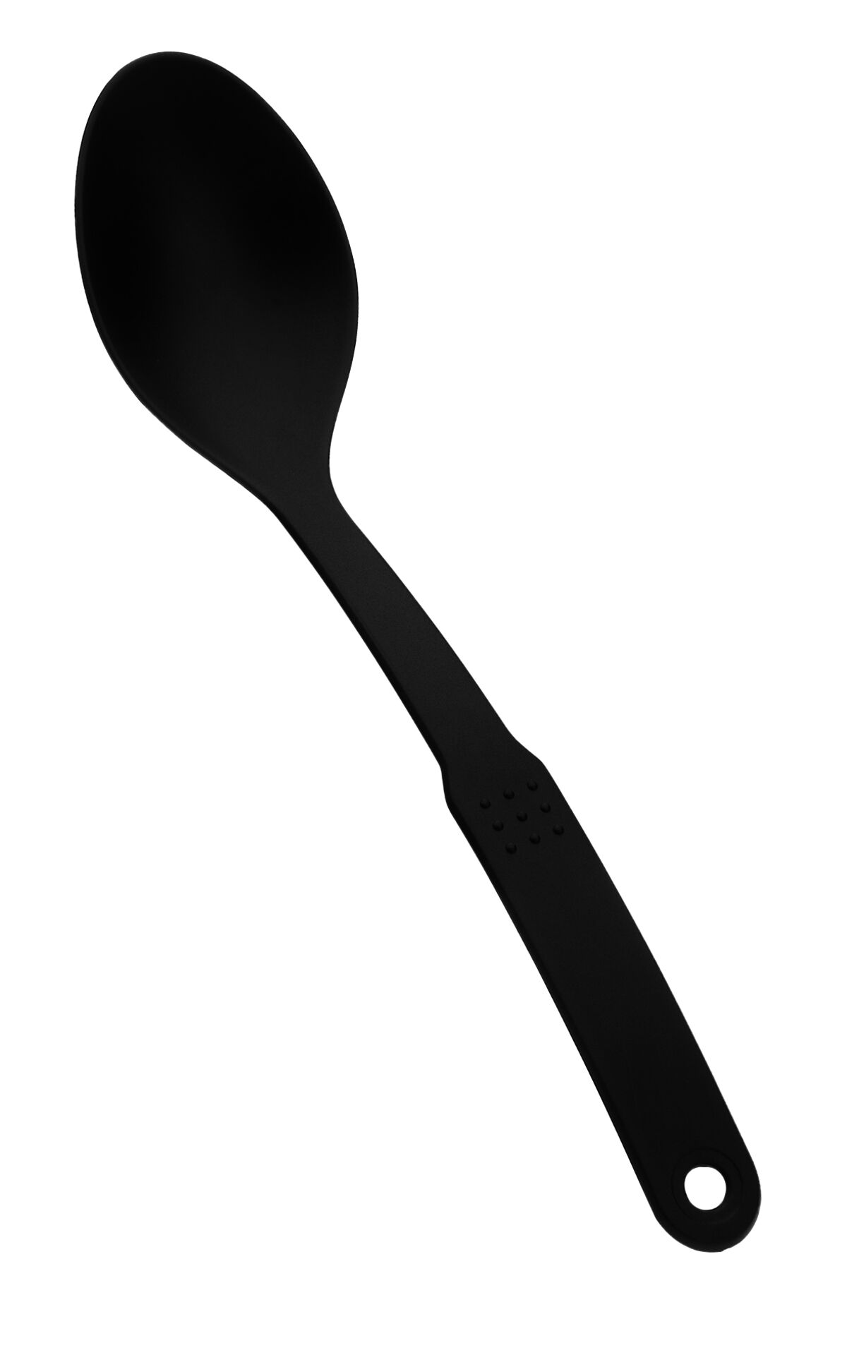 Küchenhelfer schwarz Chafinglöffel, glat t