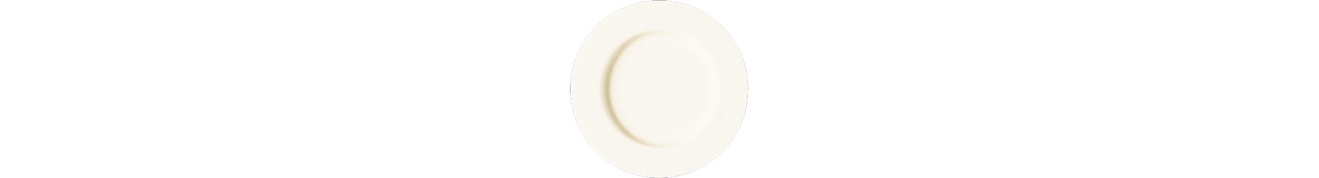 Teller mini mit Rand 60 mm creme
