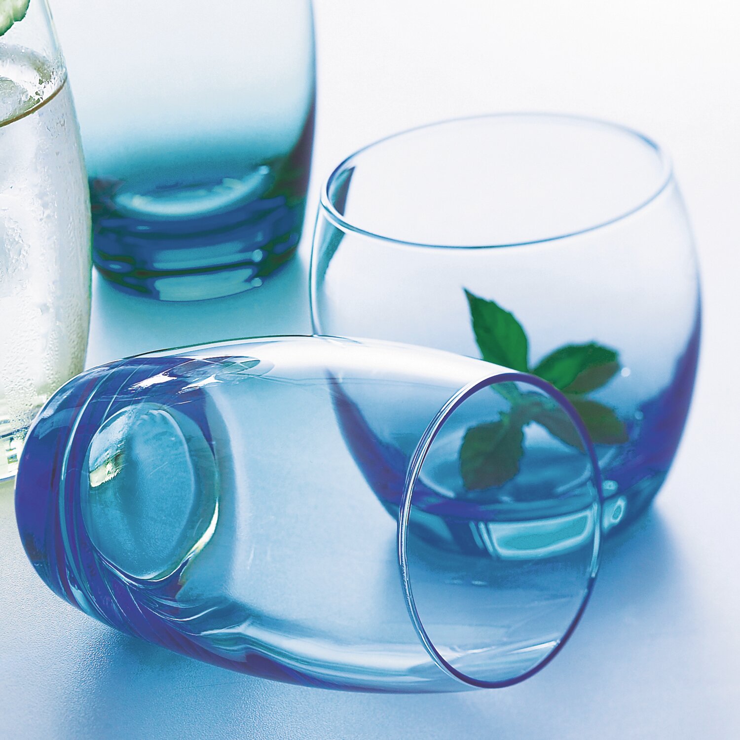 Longdrinkglas "FH35" 76 mm / 0,35 l 0,30 /-/ blau durchgefärbt
