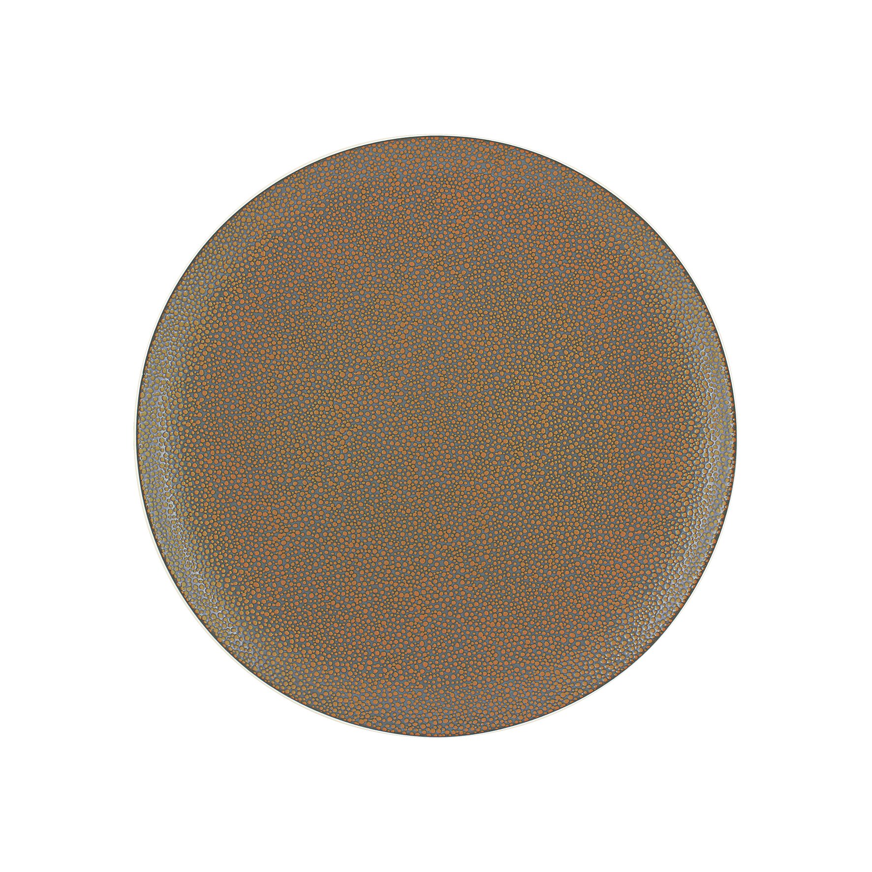 Coupteller flach rund 291 mm metallic gold