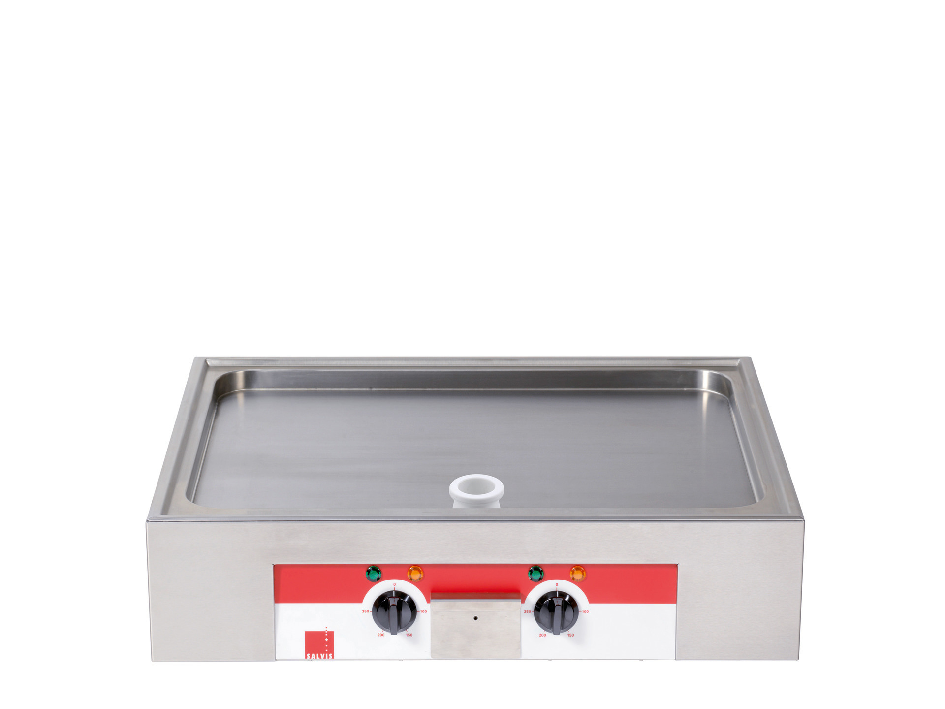 Elektro-Griddleplatte glatt /  2 Heizzonen / 2 x 4,20 kW