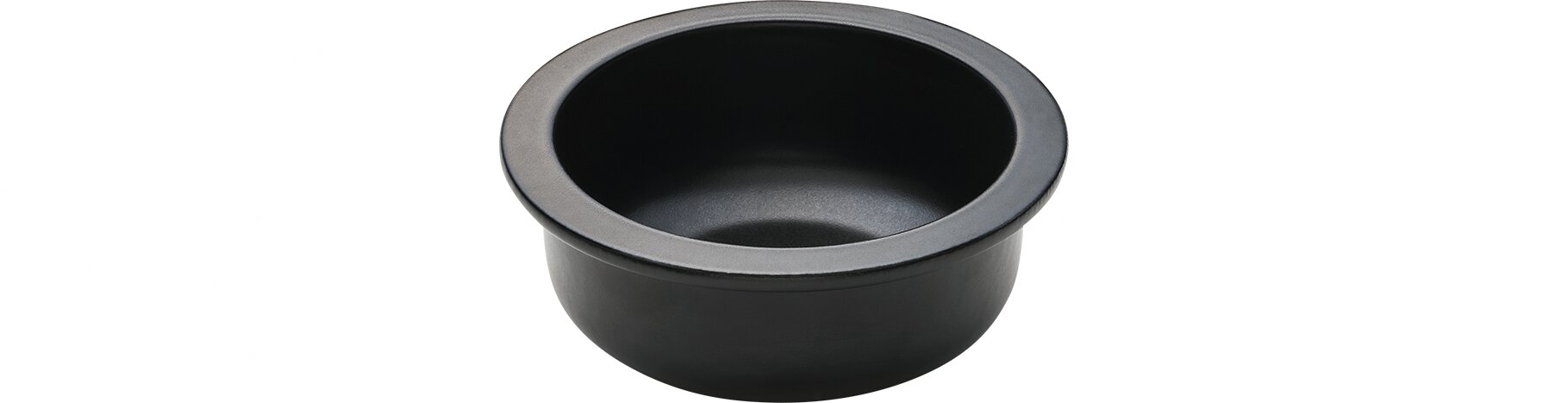 Cocotte-Unterteil modern 136 mm / 0,42 l schwarz Spotlights