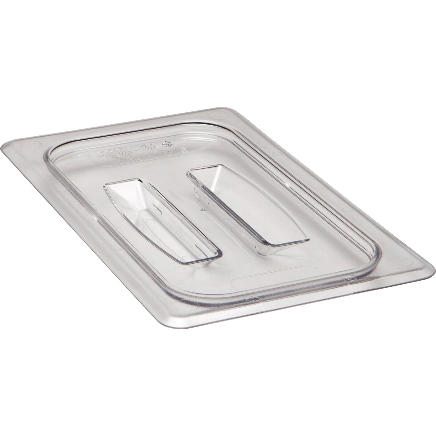 GN-Deckel GN 1/4 265 x 162 mm mit Griff o. Aussparung Copolymer BPA-frei transp. black