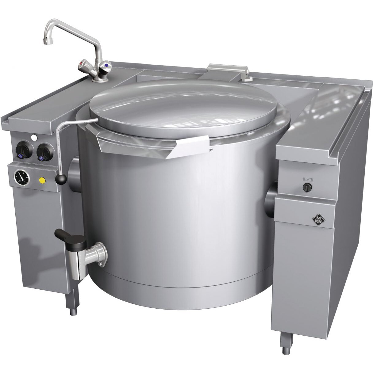Elektro-Kipp-Schnellkochkessel 100,00 l Motorkippung Vapro 1200 x 850 x 700 mm