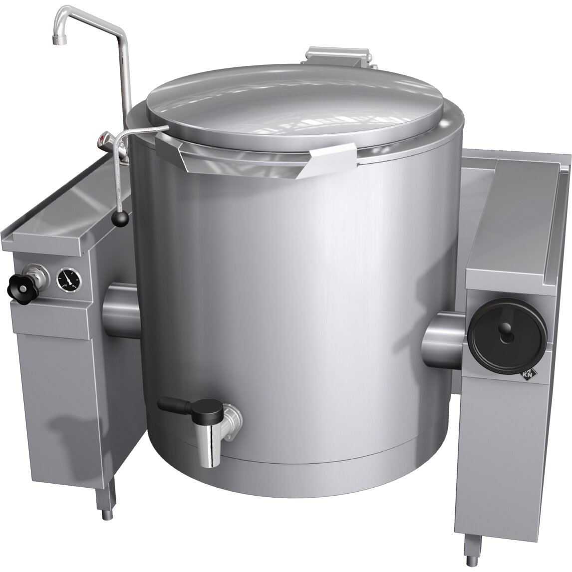 Dampf-Kipp-Schnellkochkessel 200,00 l Handkippung / Optima 850