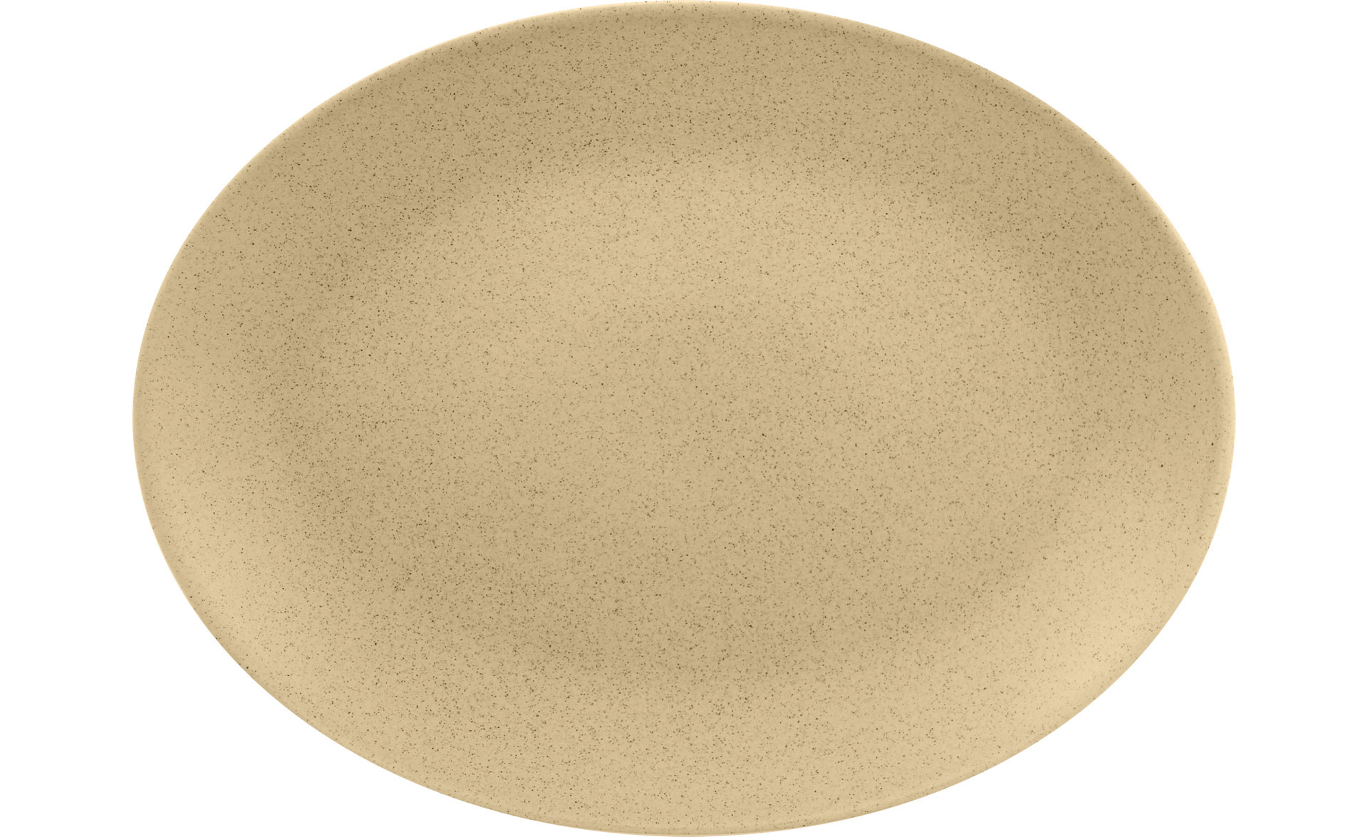 Platte oval 360 x 270 mm almond