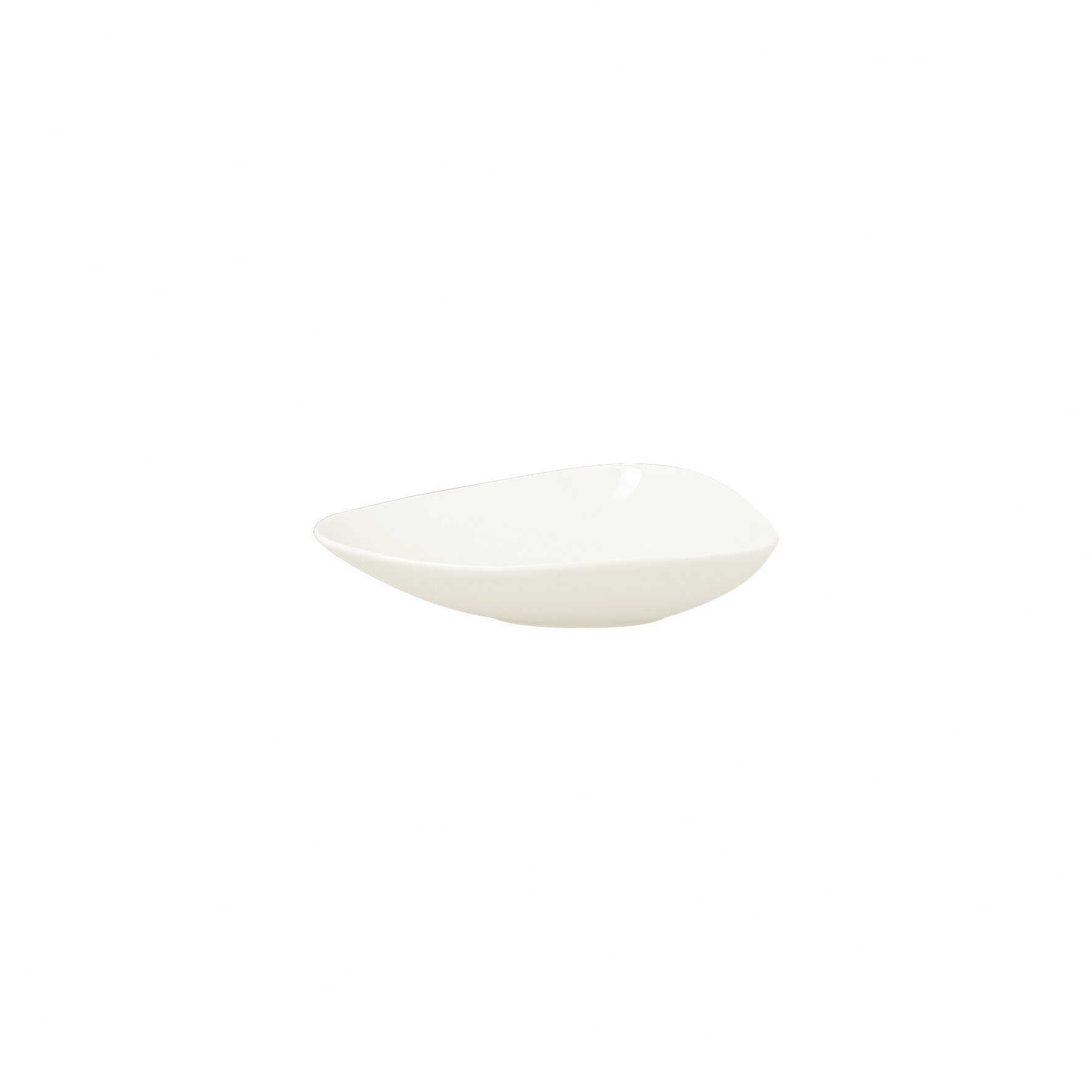 Salatschale shaped 190 x 150 mm / 0,35 l plain-white