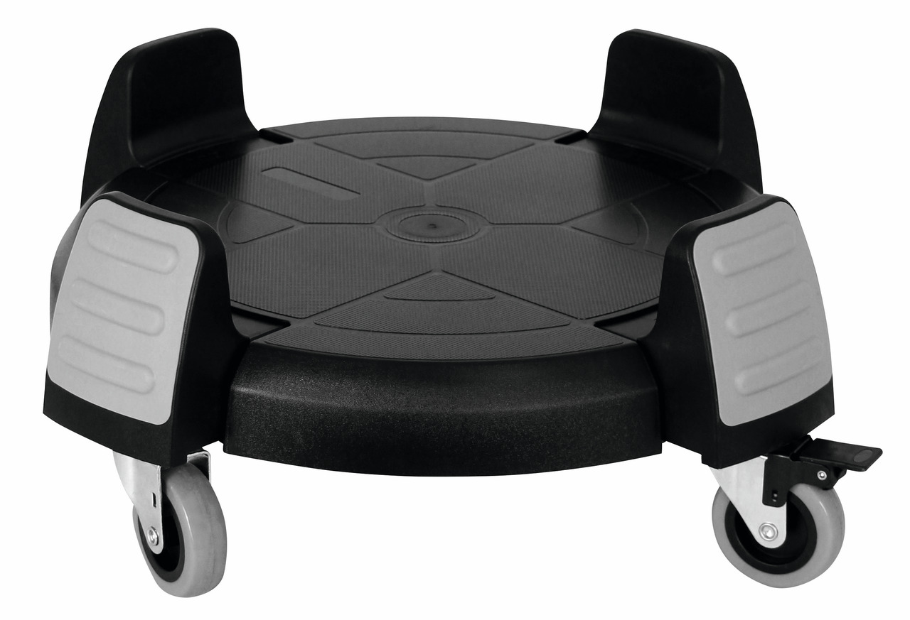 Rollwagen für Abfalleimer grau 861096, 861097 / 435 x 435 x 225 mm