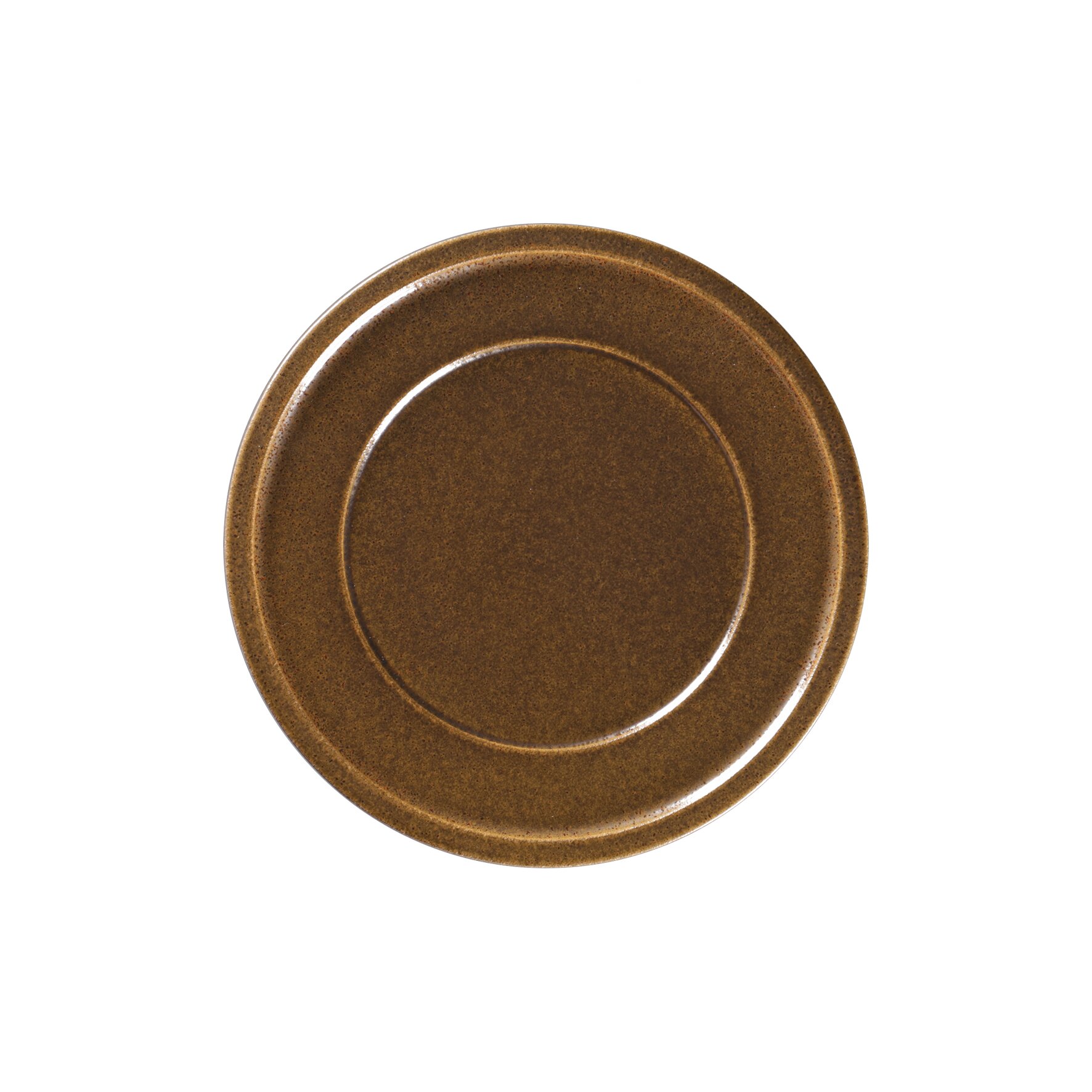 Teller flach mit Rand 237 mm rust brown Ease Rust Brown