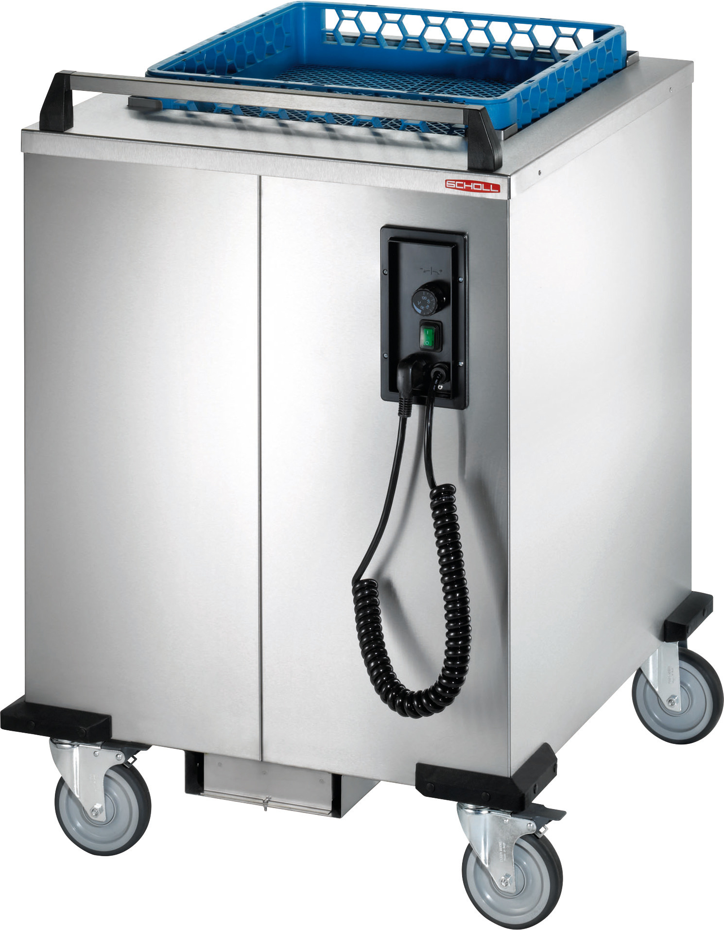 Korbspender fahrbar unbeheizt  500 x 500 mm / Stapelhöhe 600 mm