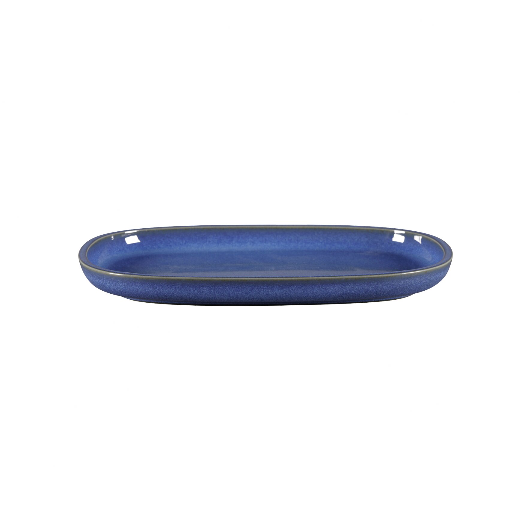 Platte oval flach 261 x 180 mm cobalt blue Ease Cobalt Blue