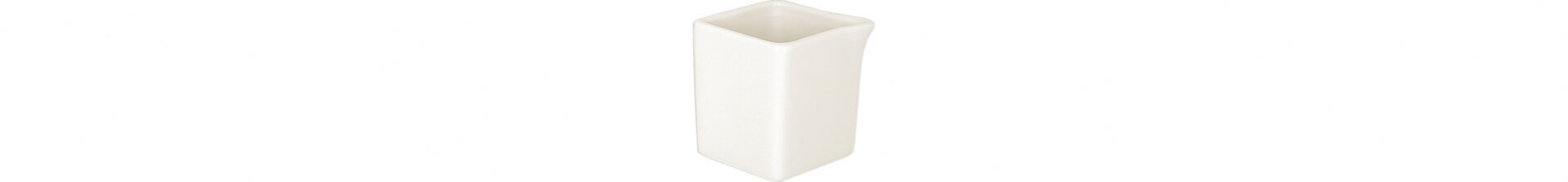 Sauciere / Milchkännchen quadratisch 50 x 50 x 60 mm / 0,08 l crème Minimax
