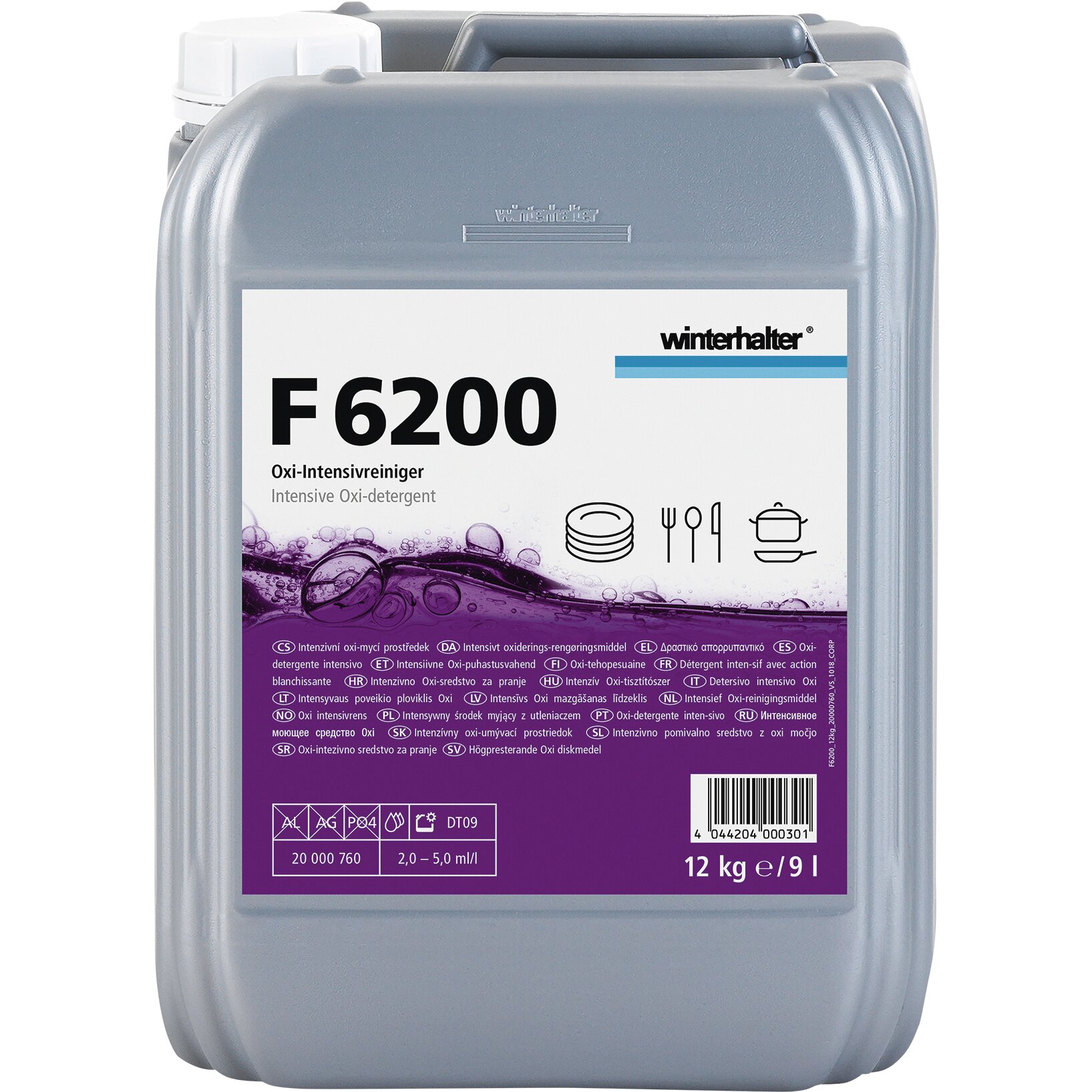 Hochleistungsreiniger mit Oxikraft F 6200 / 25,00 kg Kanister