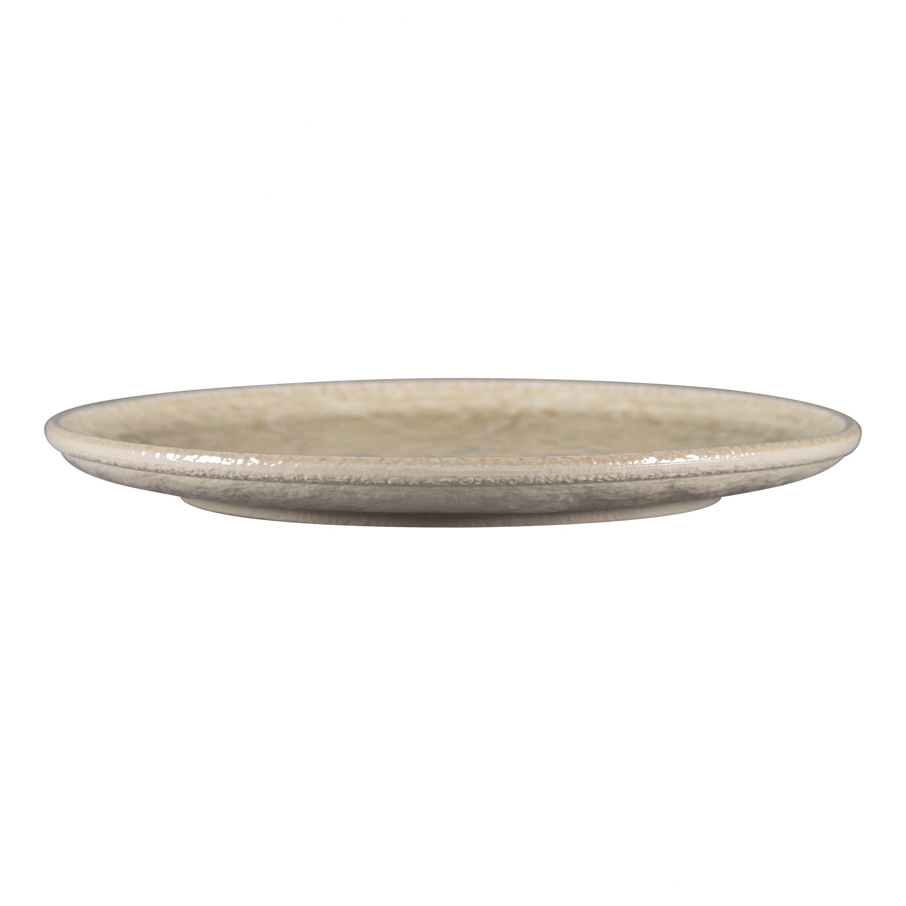 Coupteller flach rund 301 mm Vanilla beige Krush Vanilla Beige