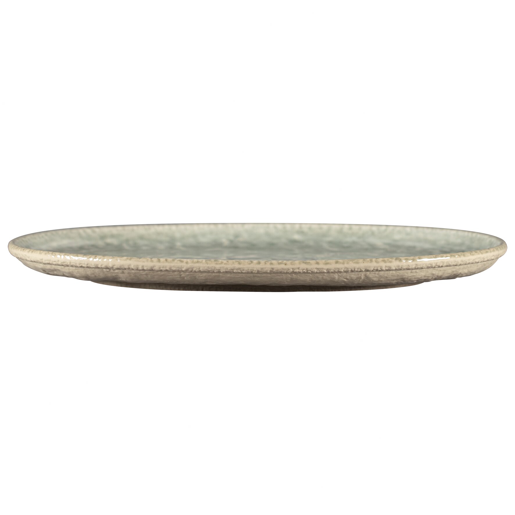 Coupplatte oval 320 x 240 mm Celadon green Krush Celadon Green