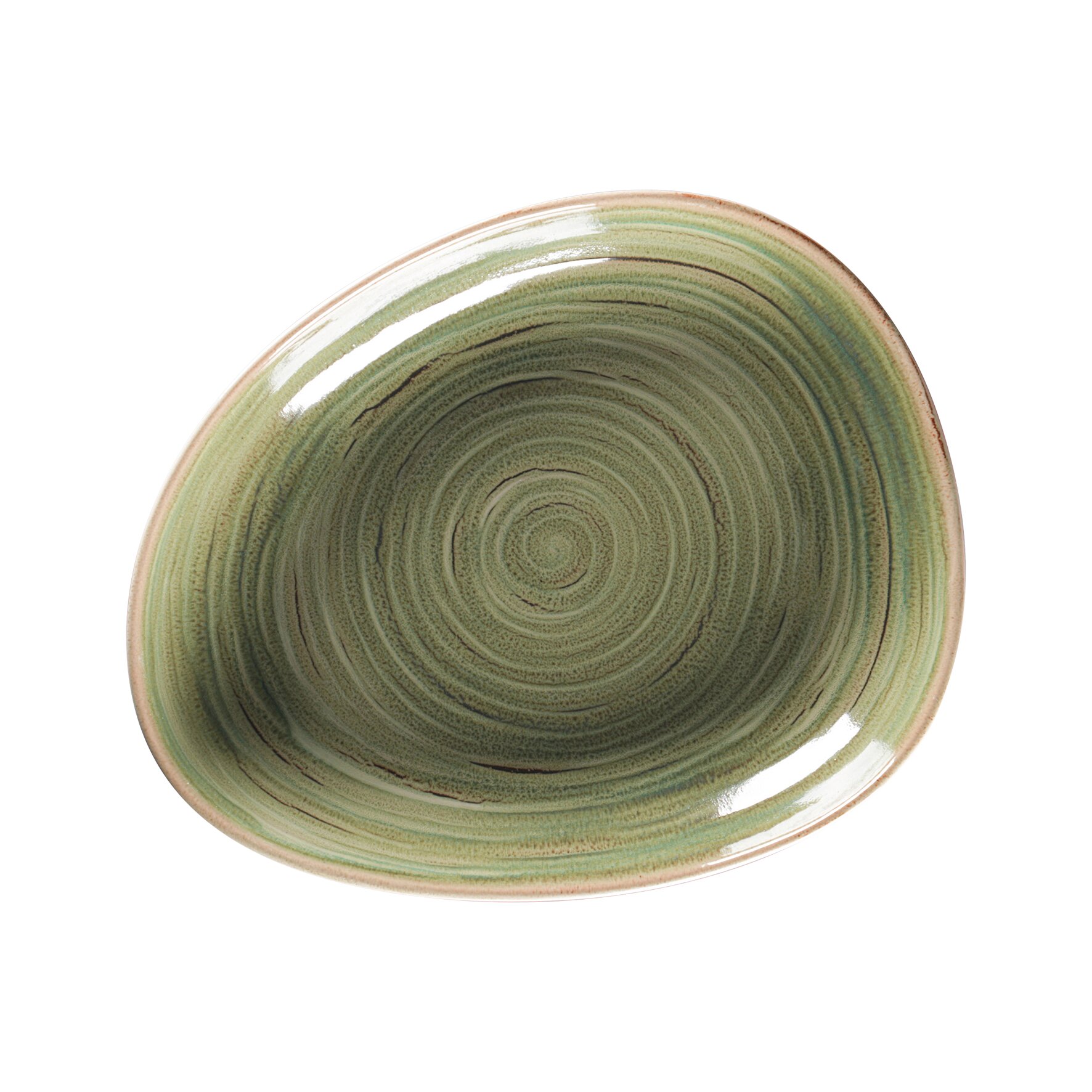 Teller tief organisch 278 x 227 mm / 0,98 l emerald green Spot Emerald Green