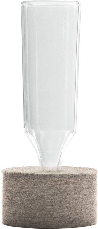Glas-Vase schmal mit Filzsockel 50 x 50 x 180 mm Additions