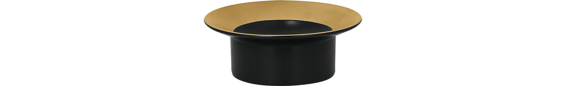 Ständer rund chill 125 mm schwarz-gold