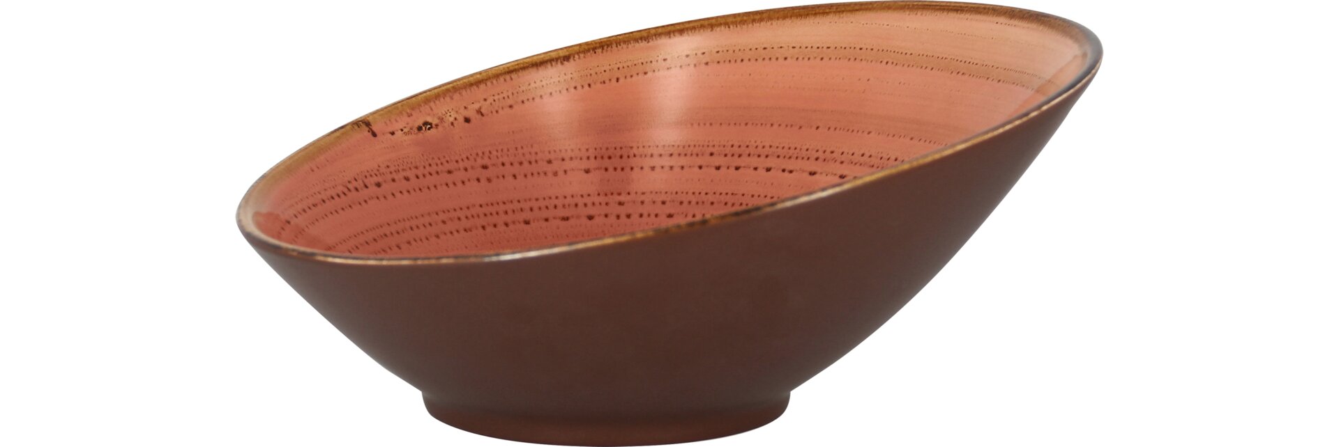 Schale asymmetrisch 290 mm / 1,60 l coral