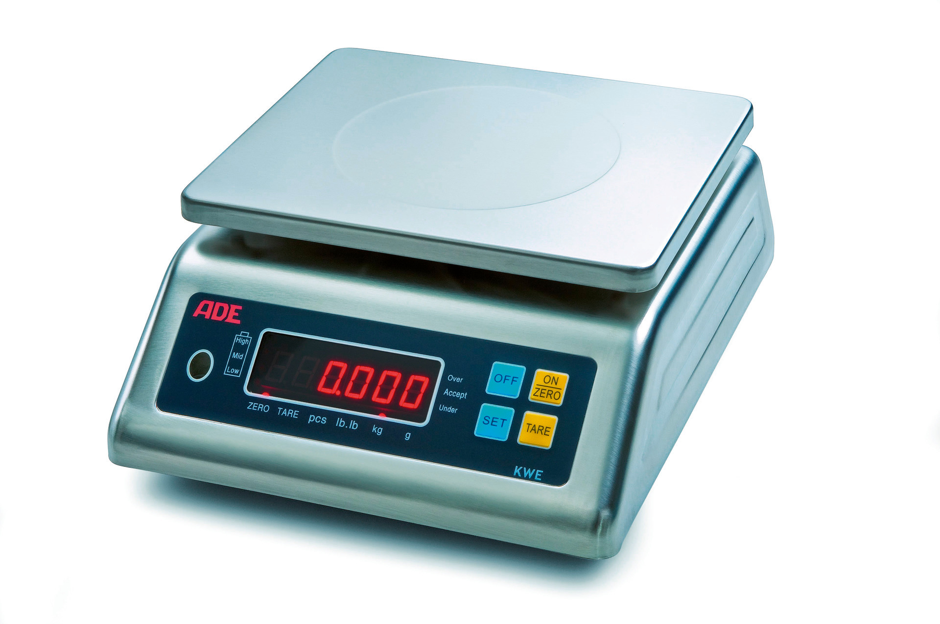 Edelstahlwaage 15,00 kg / Ziffernschritt 1/2/5 g / Wiegefläche 220 x 180 mm