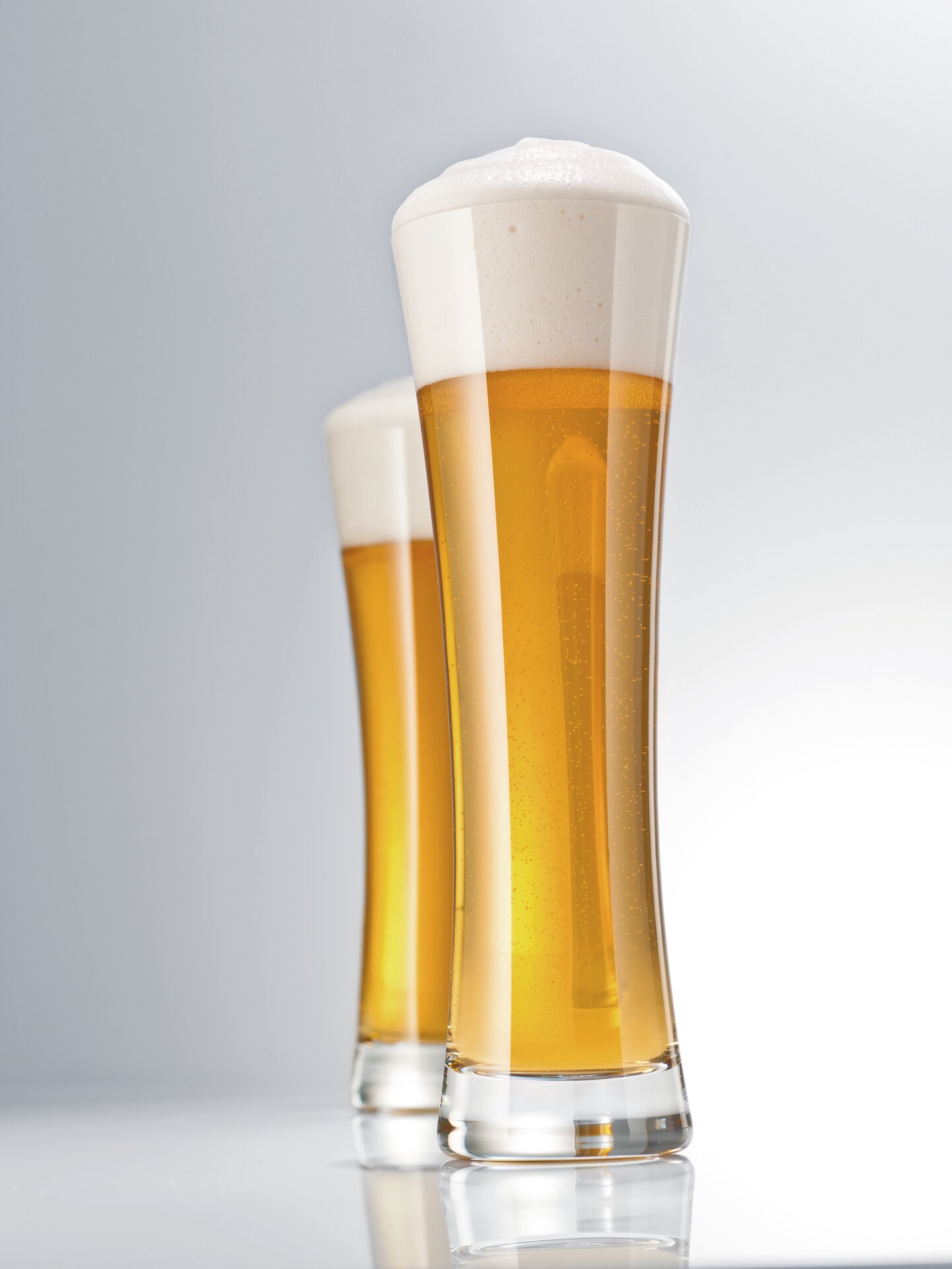 Weizenbierglas klein 74 mm / 0,45 l  0,30 /-/ mit Moussierpunkt
