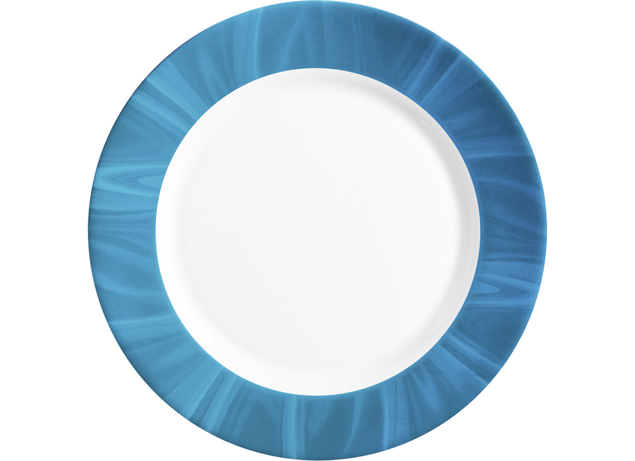 Teller flach 252 mm blau Natura Blue