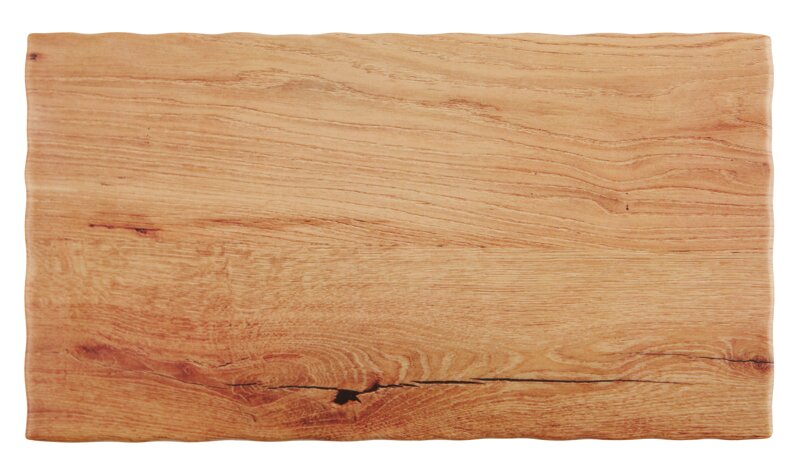 GN-Tablett GN 2/4 530 x 162 x 15 mm Holzoptik mit Antirutsch-Füßchen