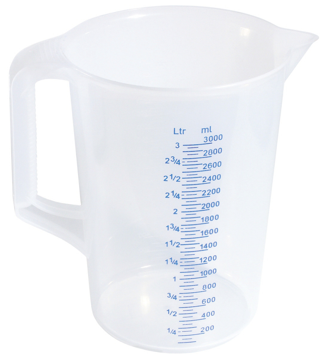 Messbecher 3,00 l milchig-transparent