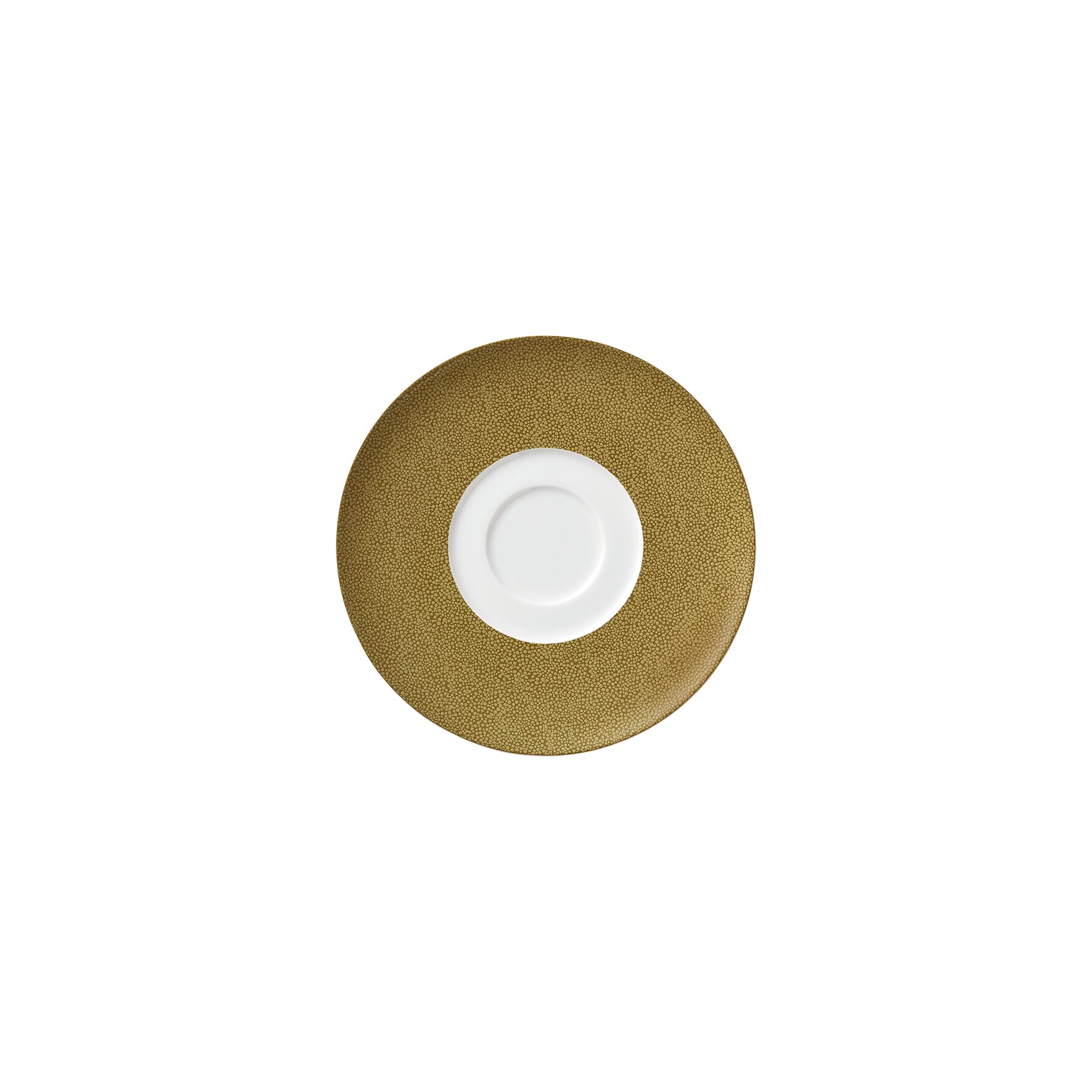 Untertasse mit Doppelspiegel 163 mm olive