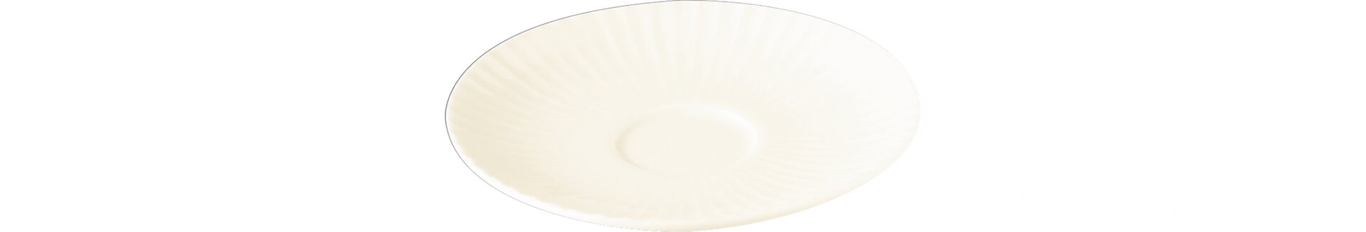 Untertasse 150 mm weiß für Kaffeetasse MECU20 crème