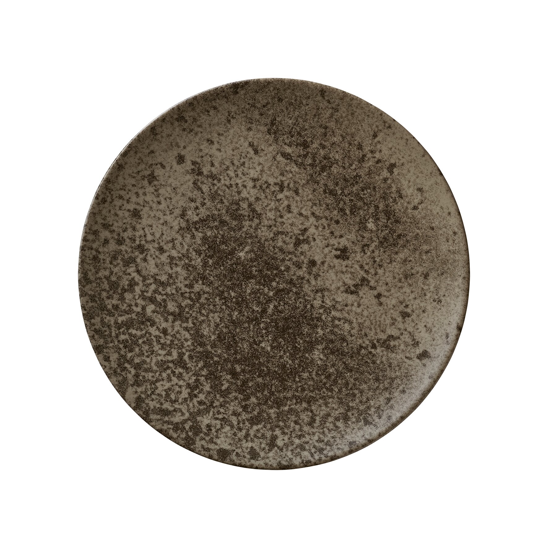 Coupteller flach 301 mm dark brown