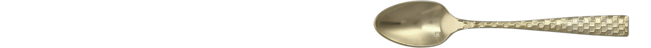 Espressolöffel 118 mm gold matt Lucca Facet gold