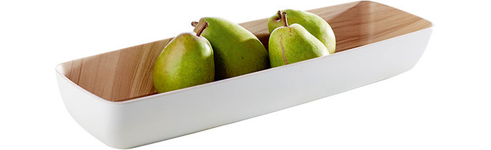 GN-Schale GN 2/4 3,65 l / 530 x 162 x 75 mm außen weiß