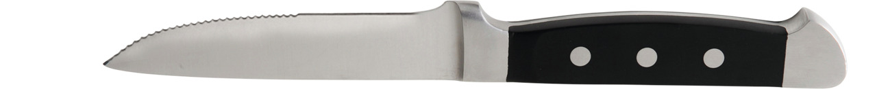 Steakmesser Vaquero mit Wellenschliff 255 mm Griff schwarz Steak Knives