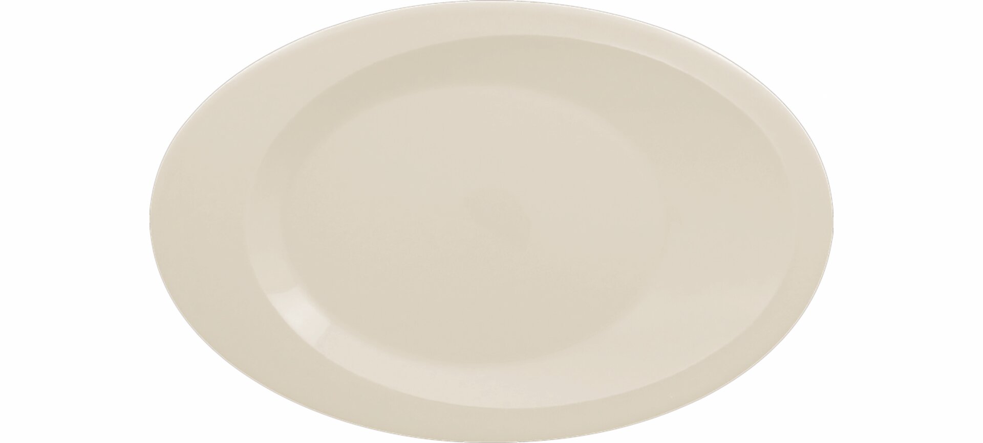 Platte oval 300 x 180 mm crème