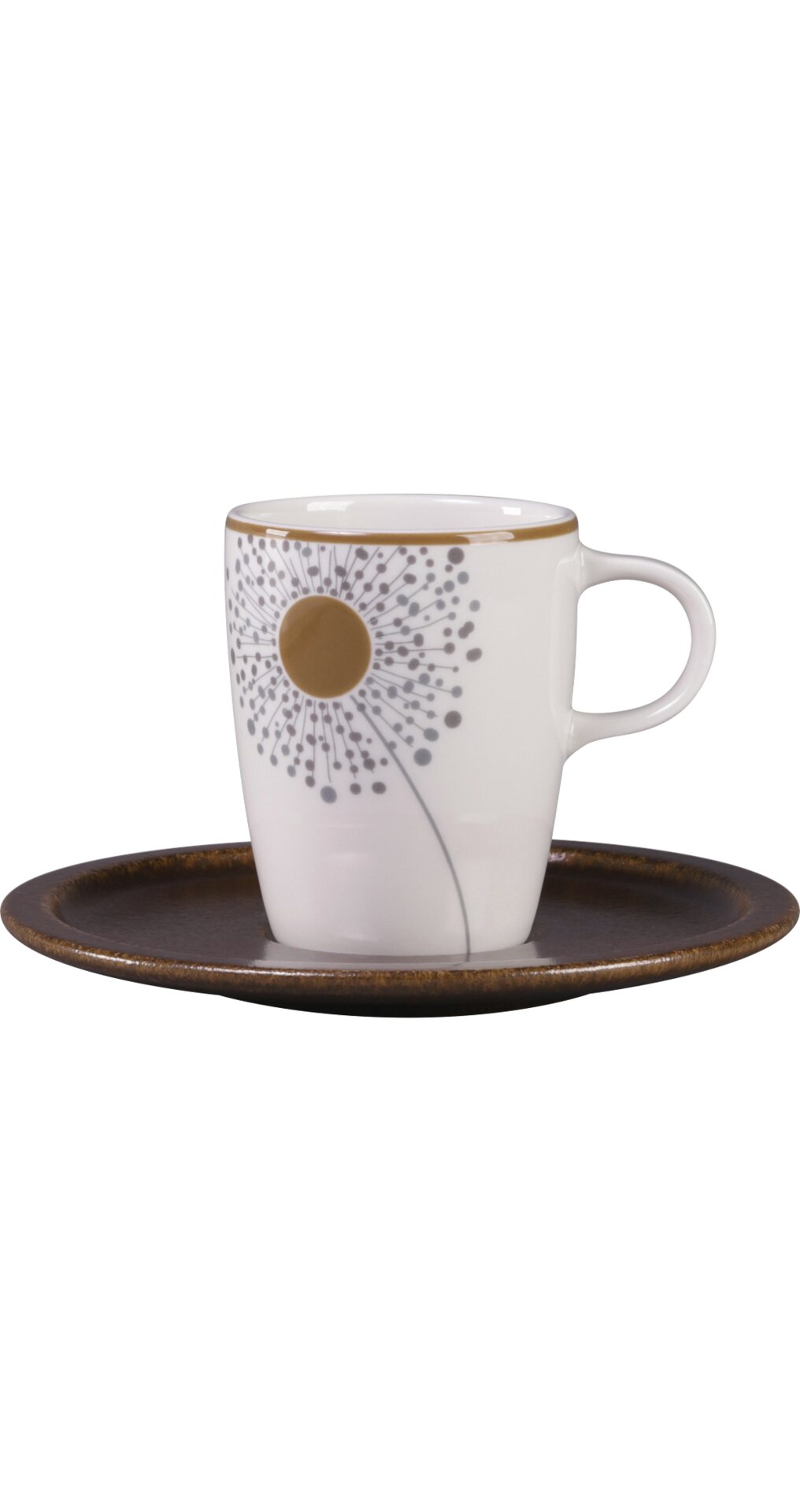 Kaffeetasse 70 mm / 0,20 l weiß mit Dekor Spring Ease Spring