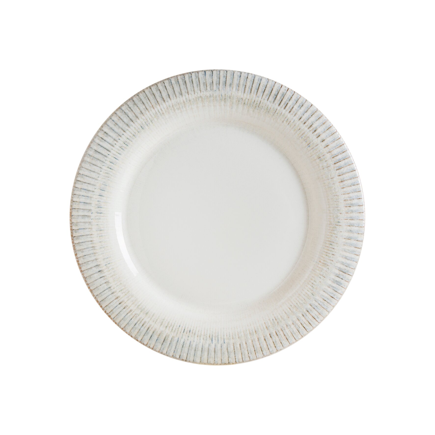 Albus Teller flach 243 mm creme Galata