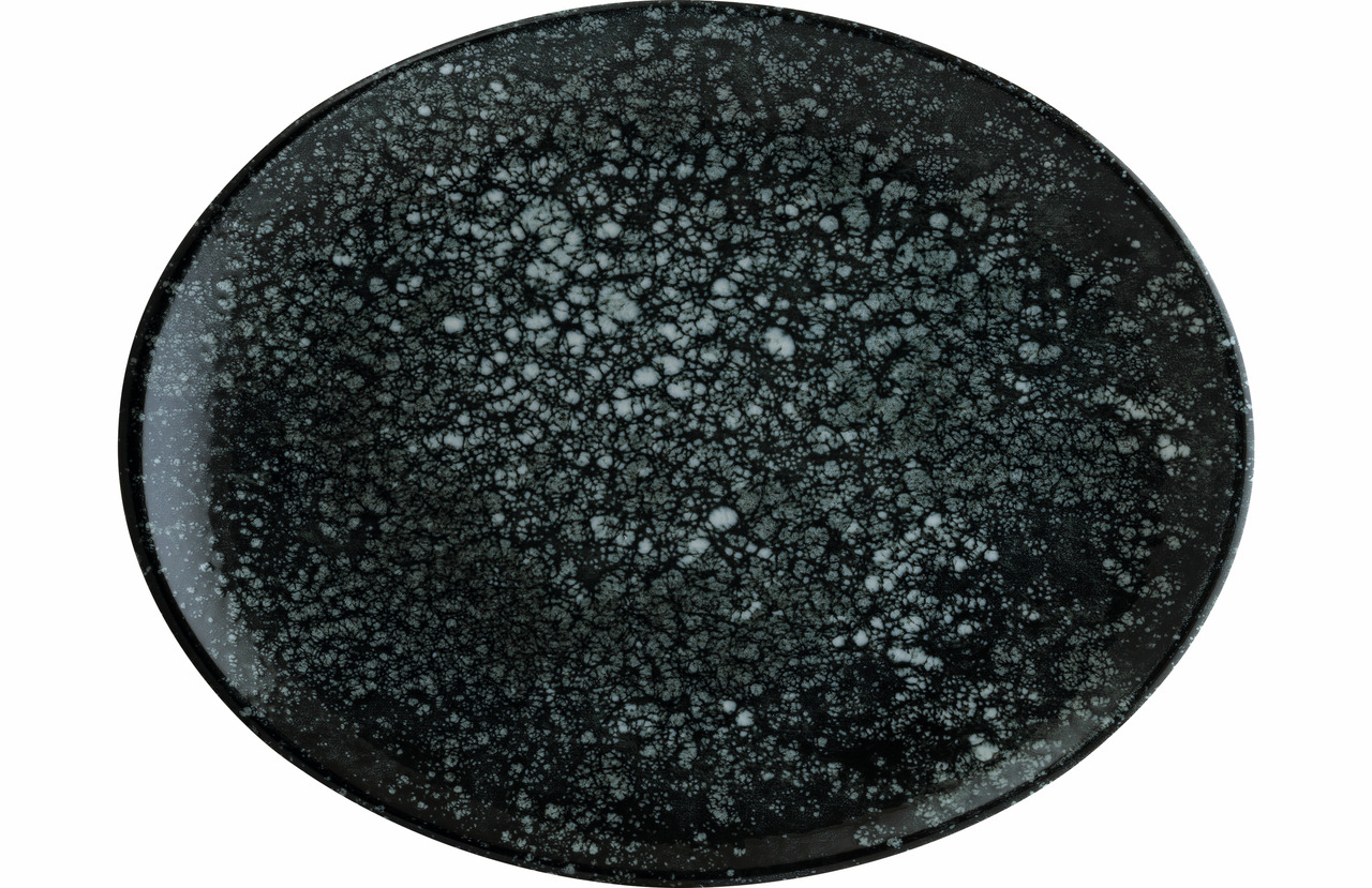 Platte oval Moove 310 x 240 mm Cosmos Black