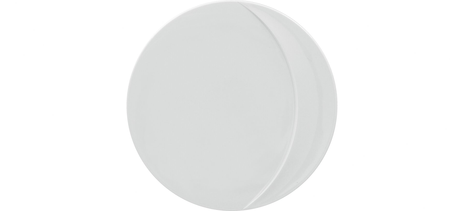 Teller flach 190 mm plain-white auch als Deckel für Schale MOBW18 Moon