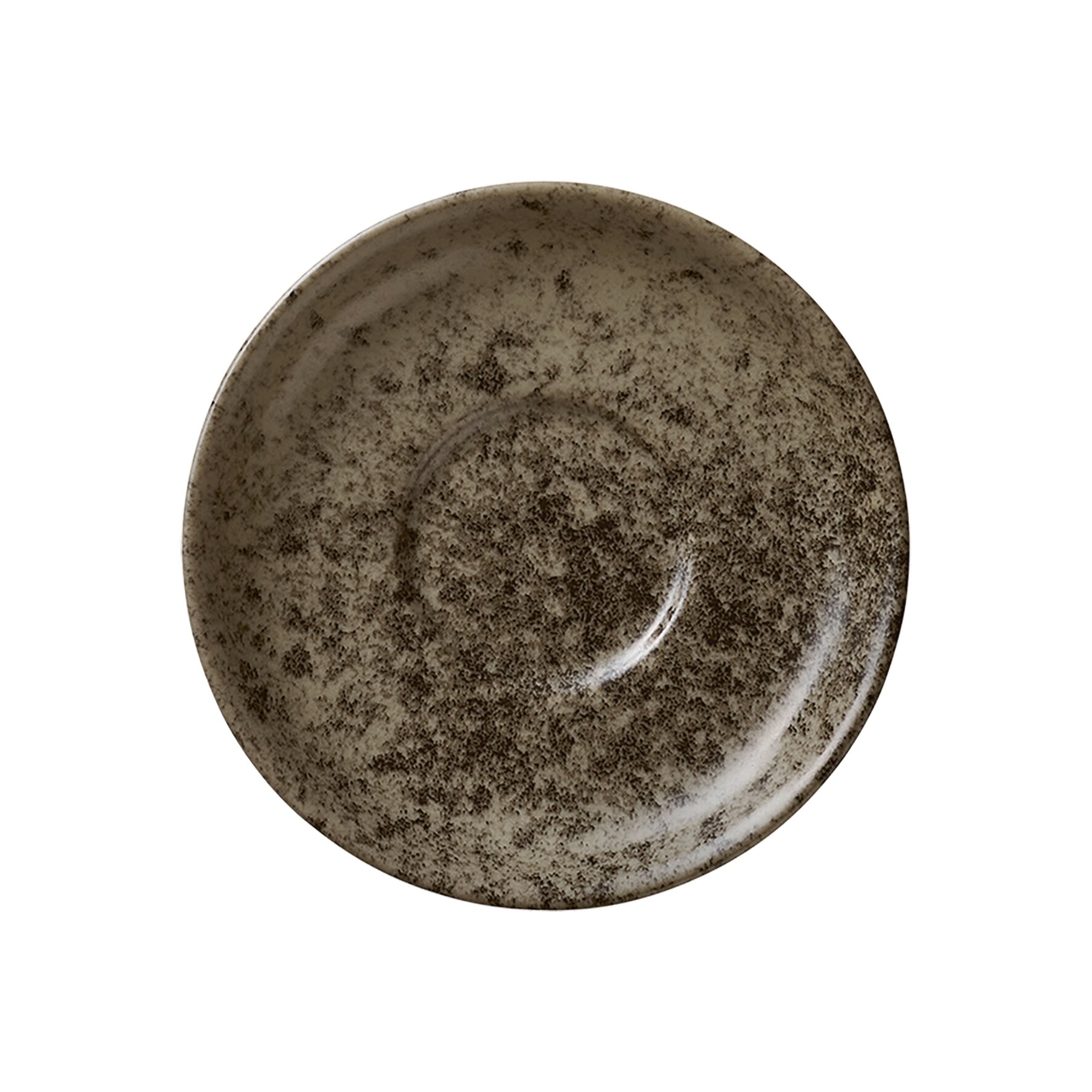 Untertasse 141 mm dark brown