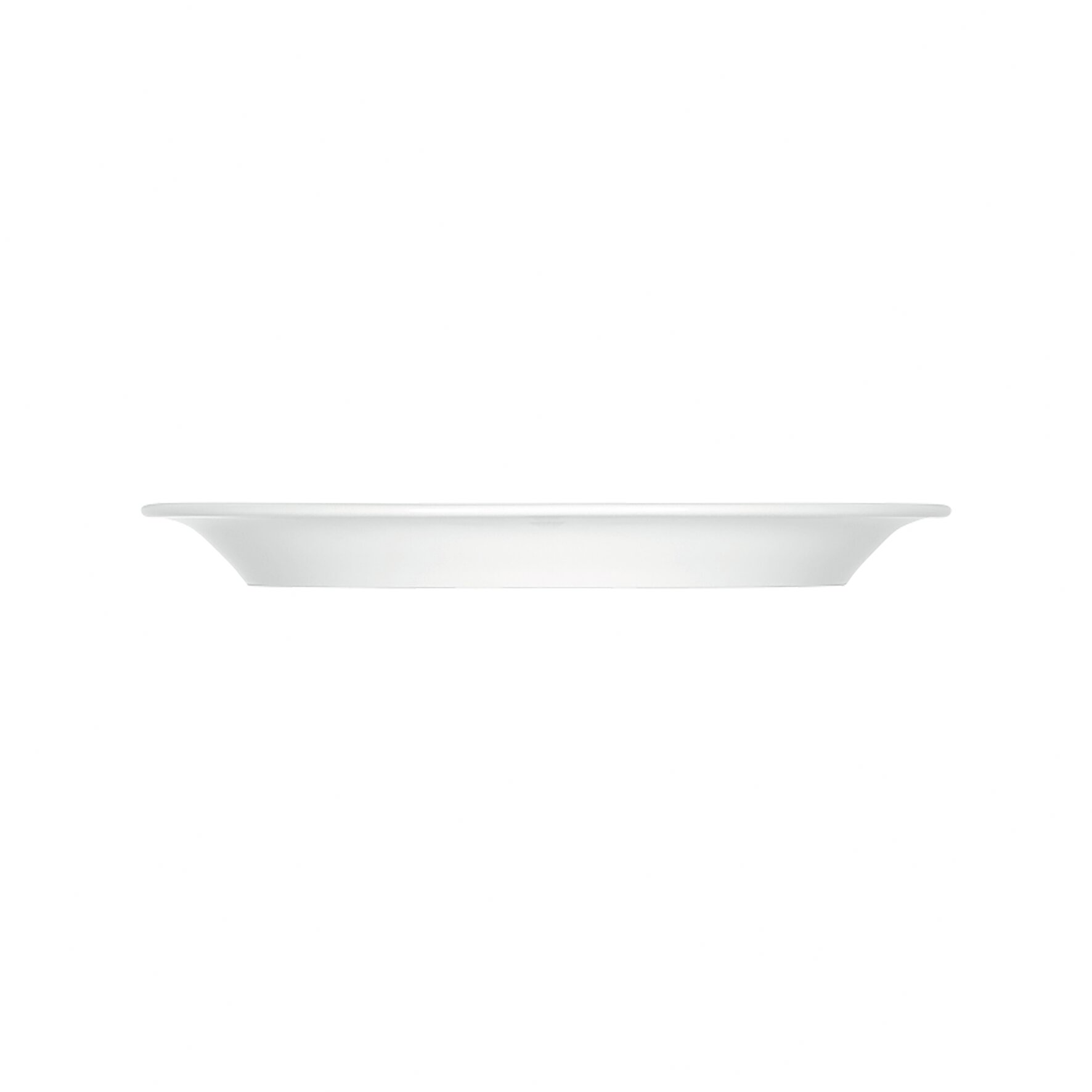 Teller flach mit schmaler Fahne 257 mm