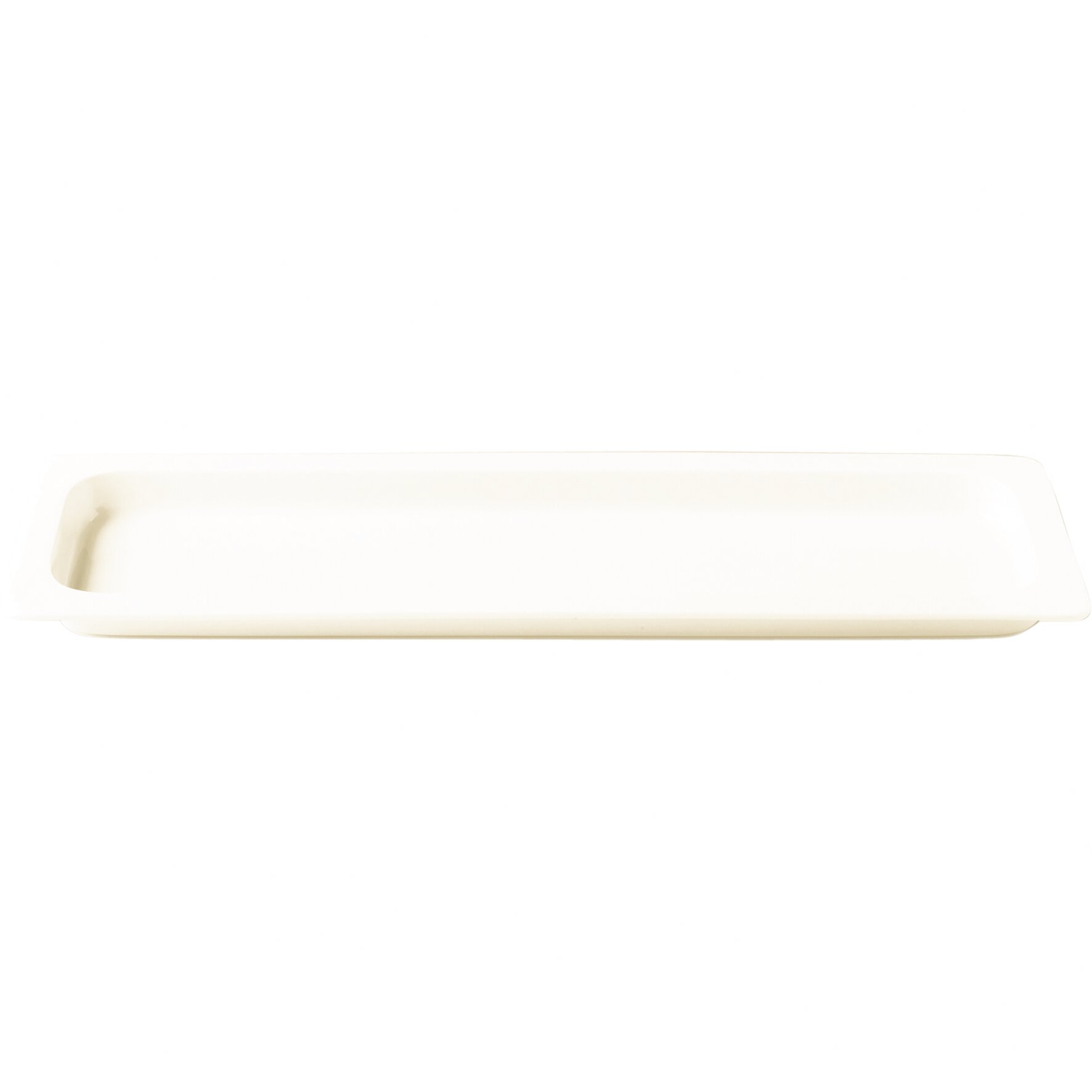 GN-Schale GN 2/4 flach 530 x 162 x 20 mm / 1,25 l creme Buffet