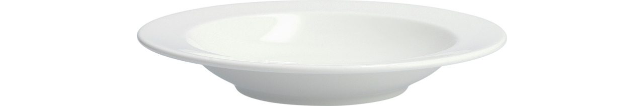 Teller tief mit Fahne 230 mm weiß Snow