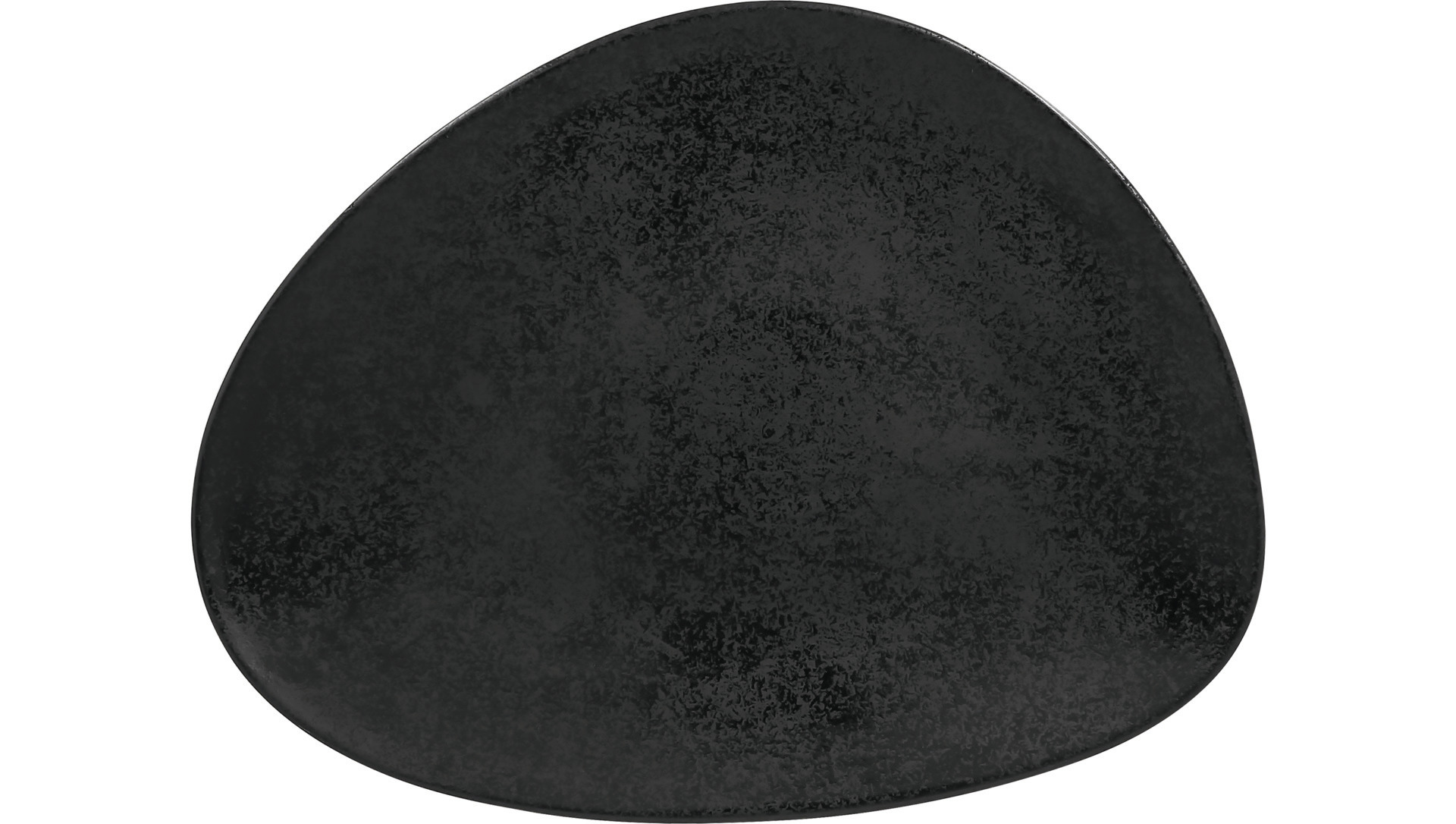 Teller flach shaped 330 x 250 mm schwarz