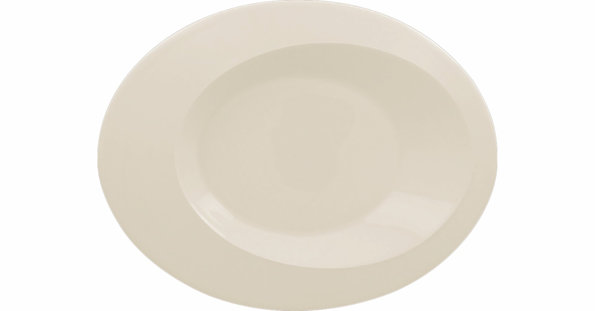 Teller tief oval 290 x 230 mm crème
