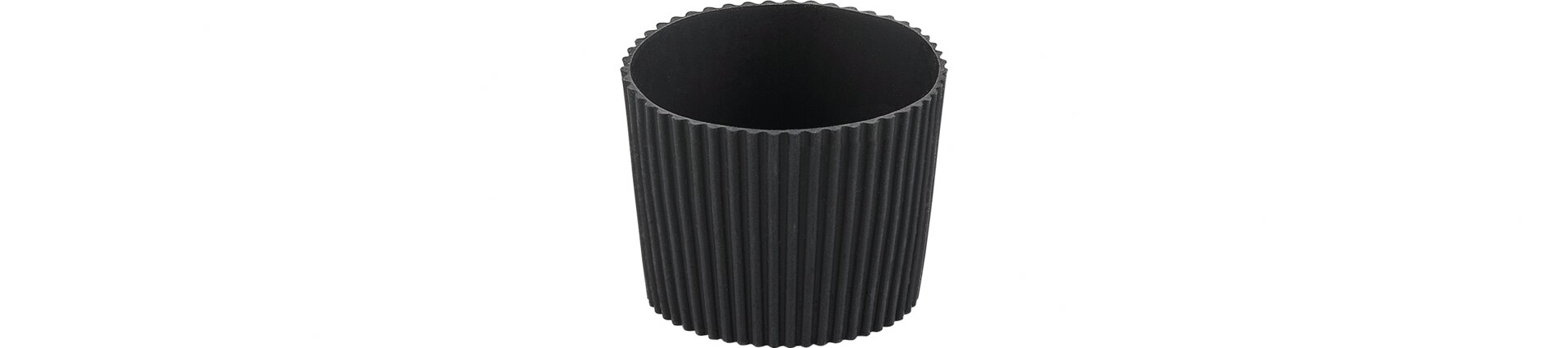 Manschette 87 mm / sehr hoch / schwarz Reusable