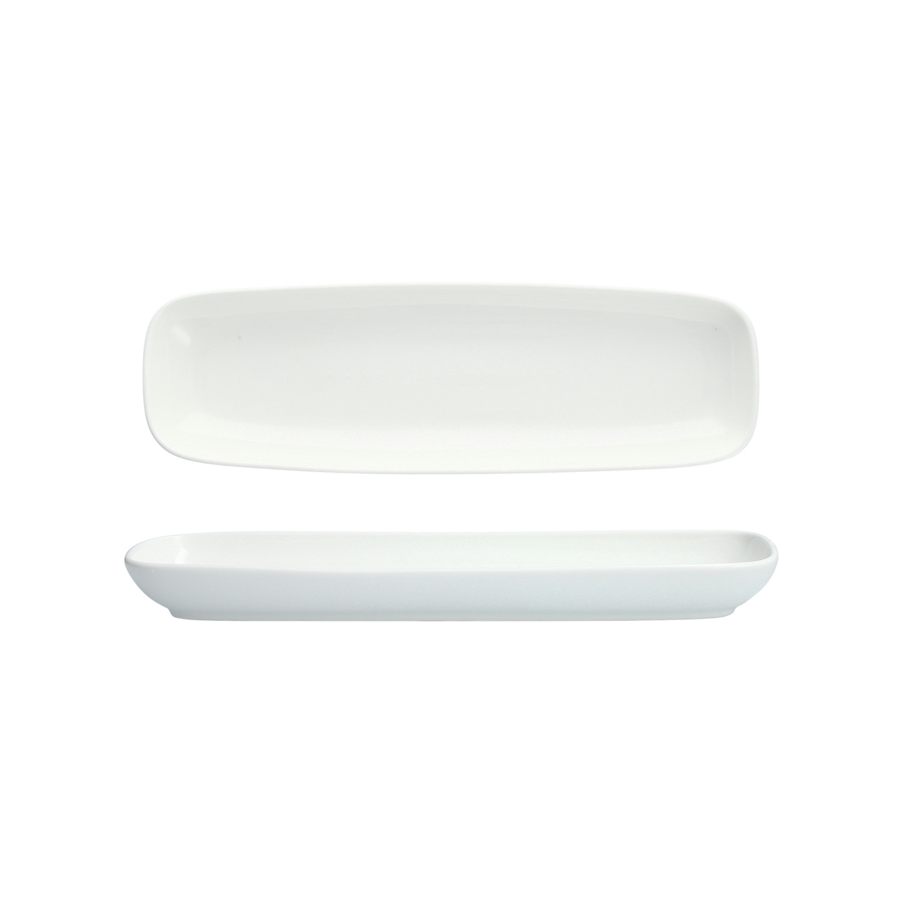 Platte rechteckig 290 x 90 mm weiß Modern Coupe